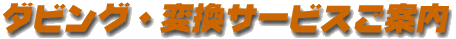 �_�r���O�E�ϊ��T�[�r�X���ē�